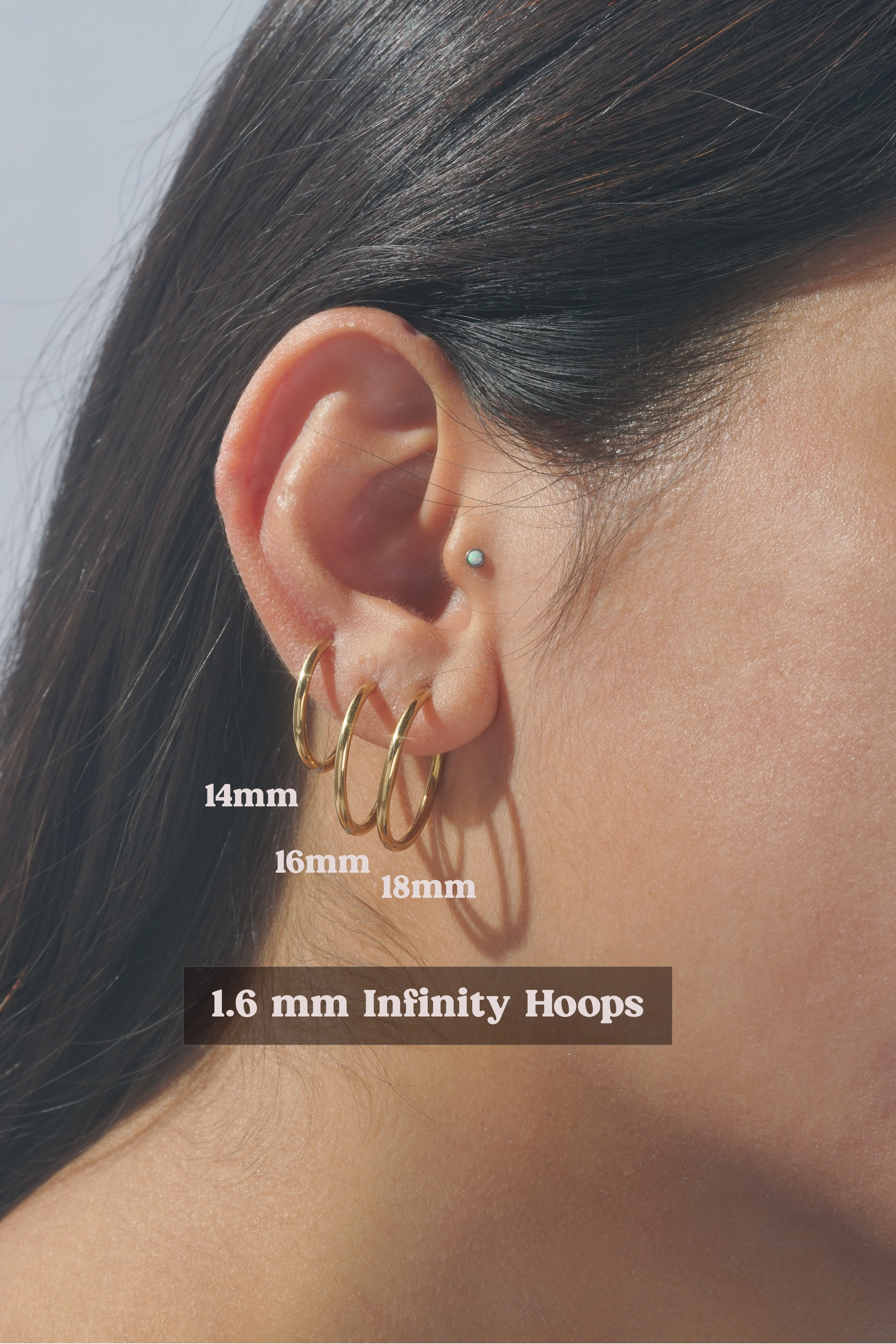1.6mm Infinity Hoop (Single) - Image 8