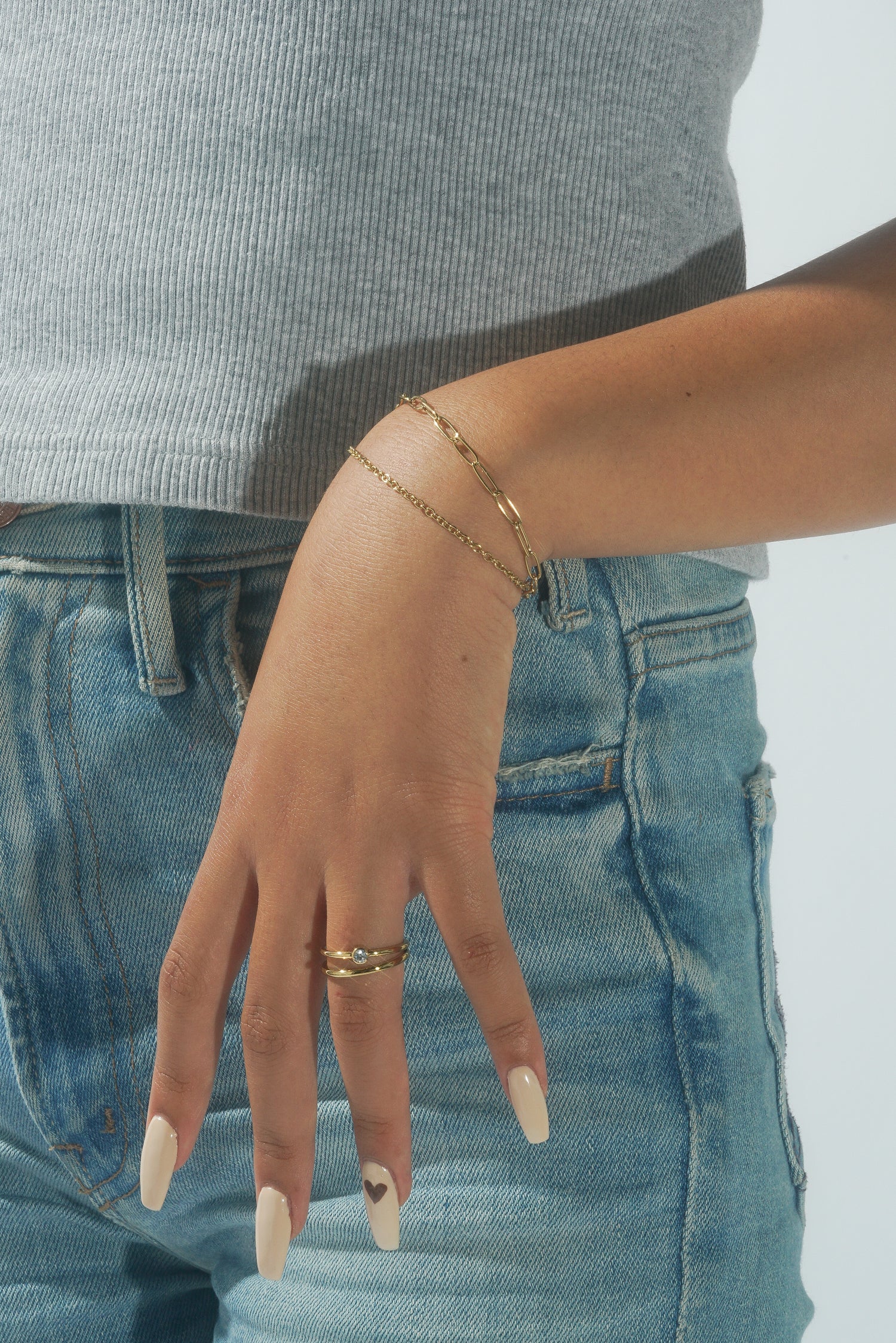 2mm Cable Link Bracelet - Image 3