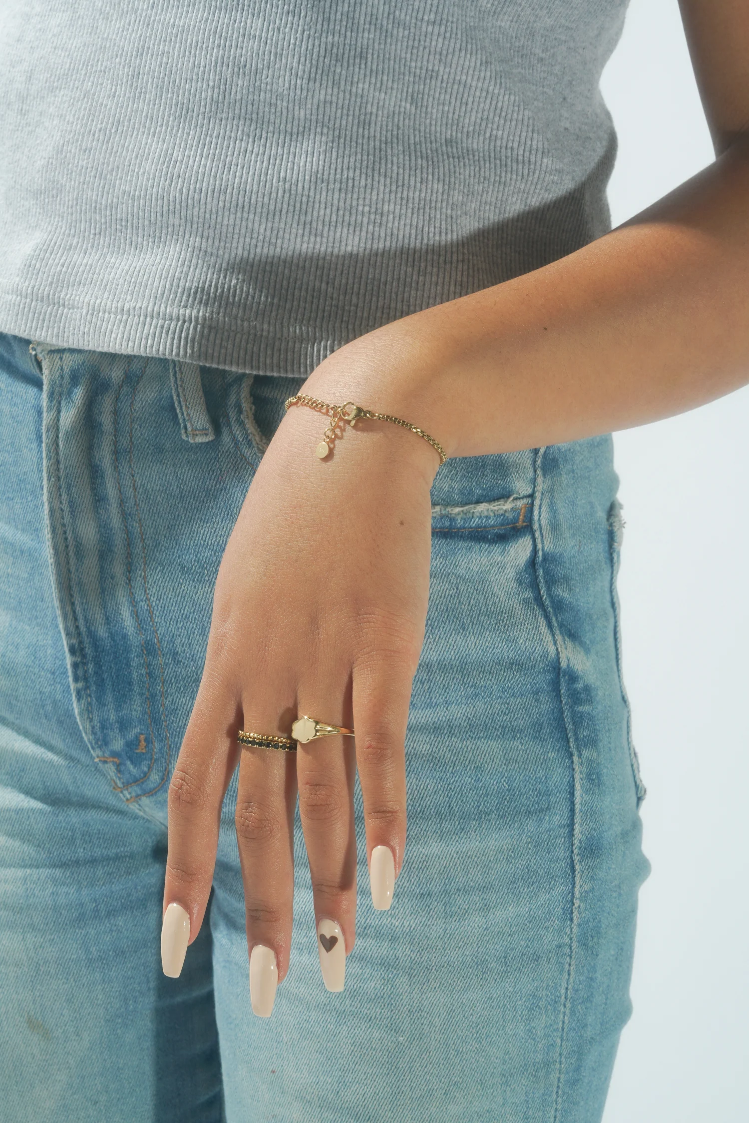 2mm Cable Link Bracelet - Image 5