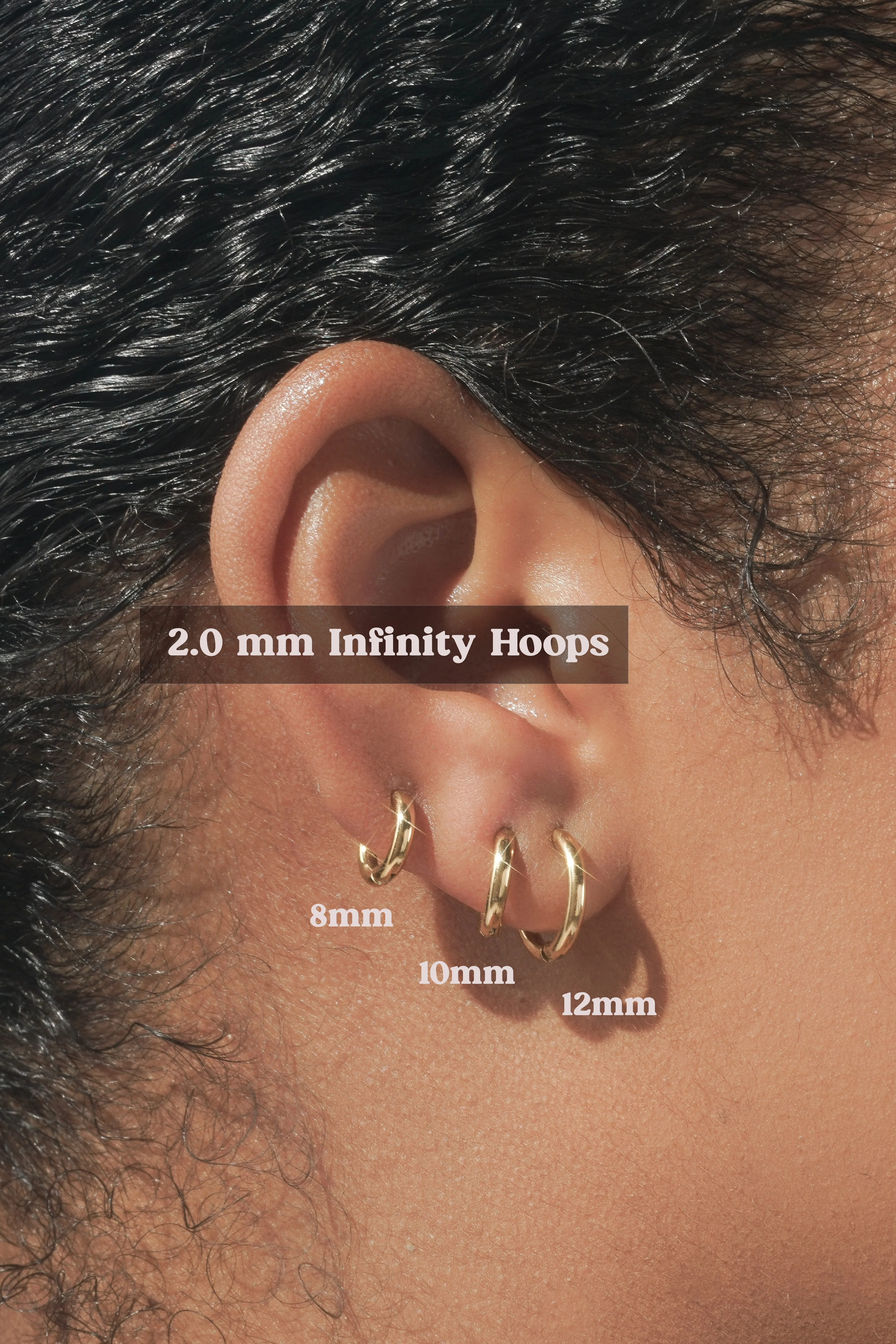 2.0mm Infinity Hoops (Pair) - Image 21