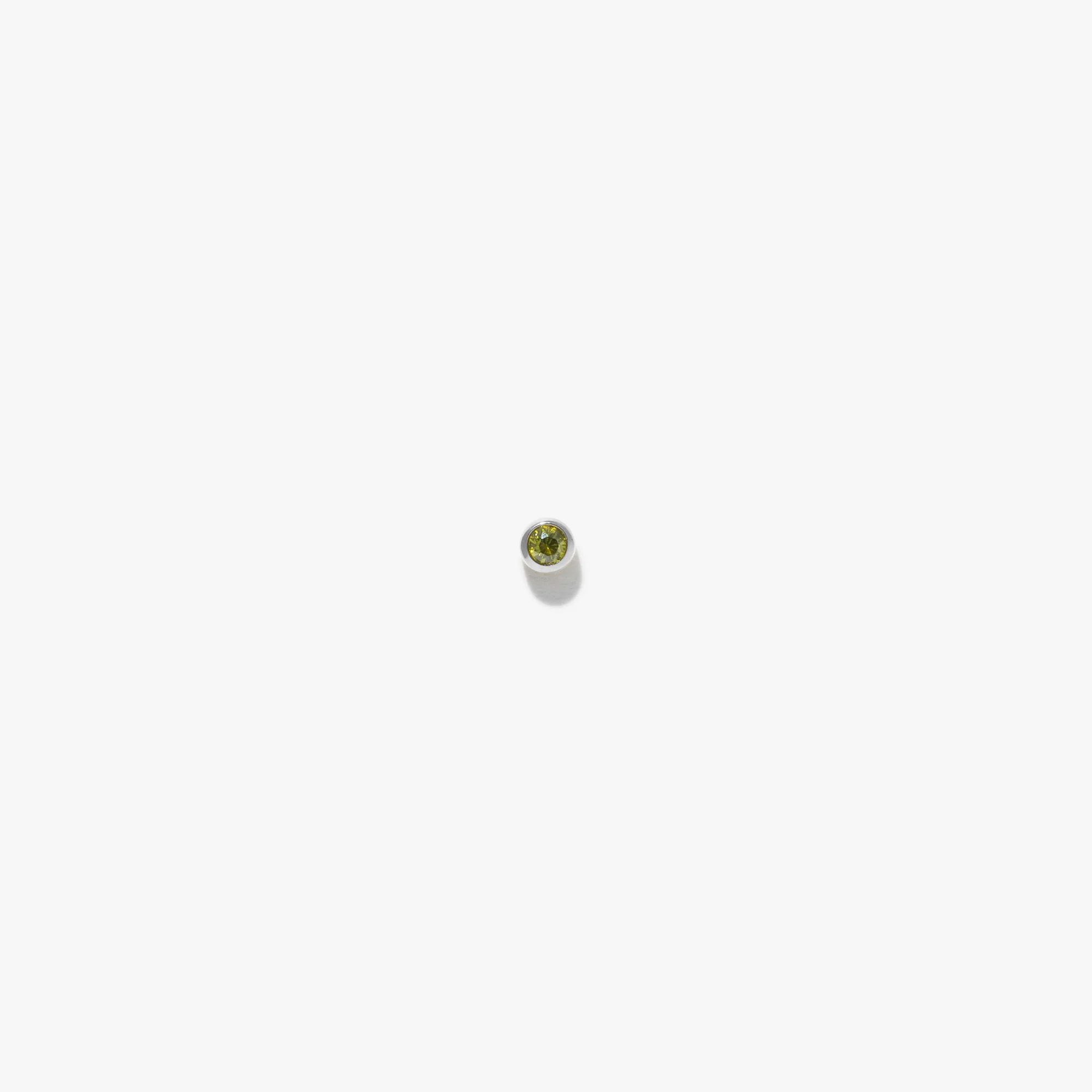 2mm Lonely Olive Stud (Single) - Image 2