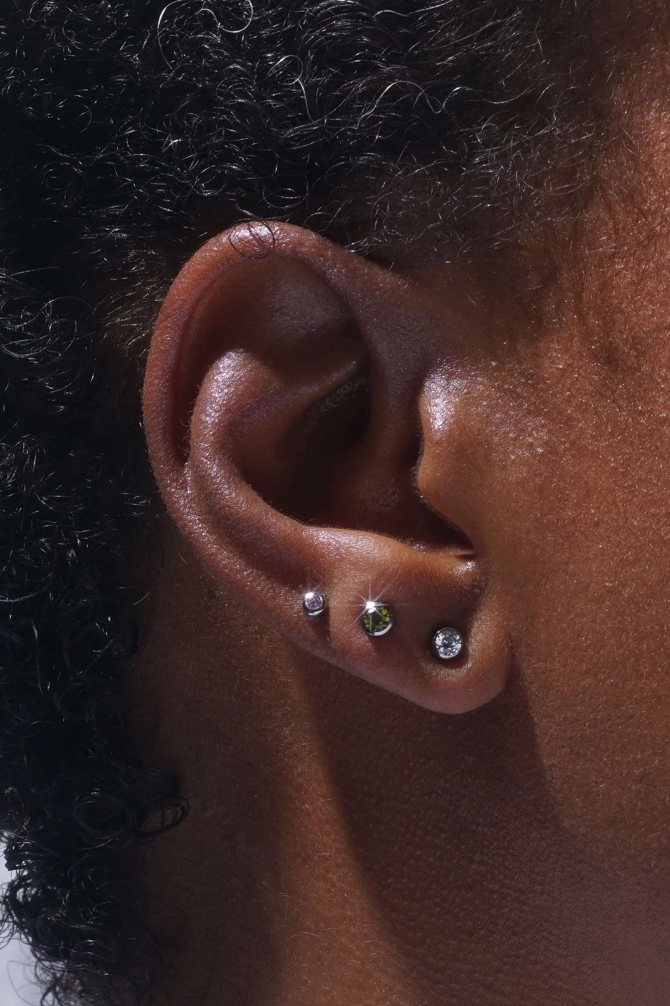 2mm Lonely Olive Stud (Single) - Image 8