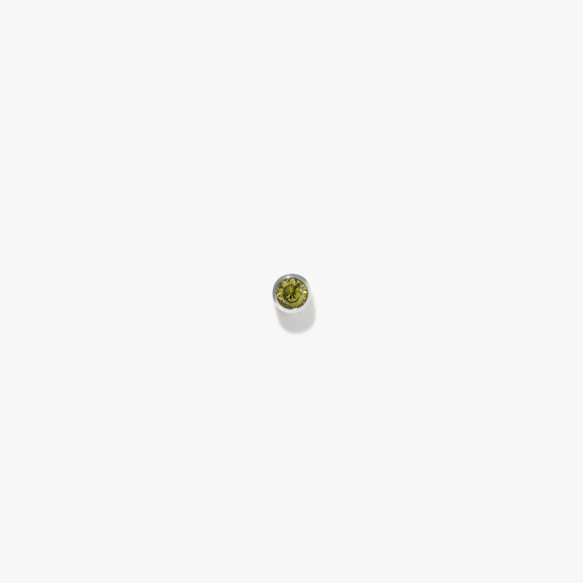 3mm Lonely Olive Stud (Single) - Image 2