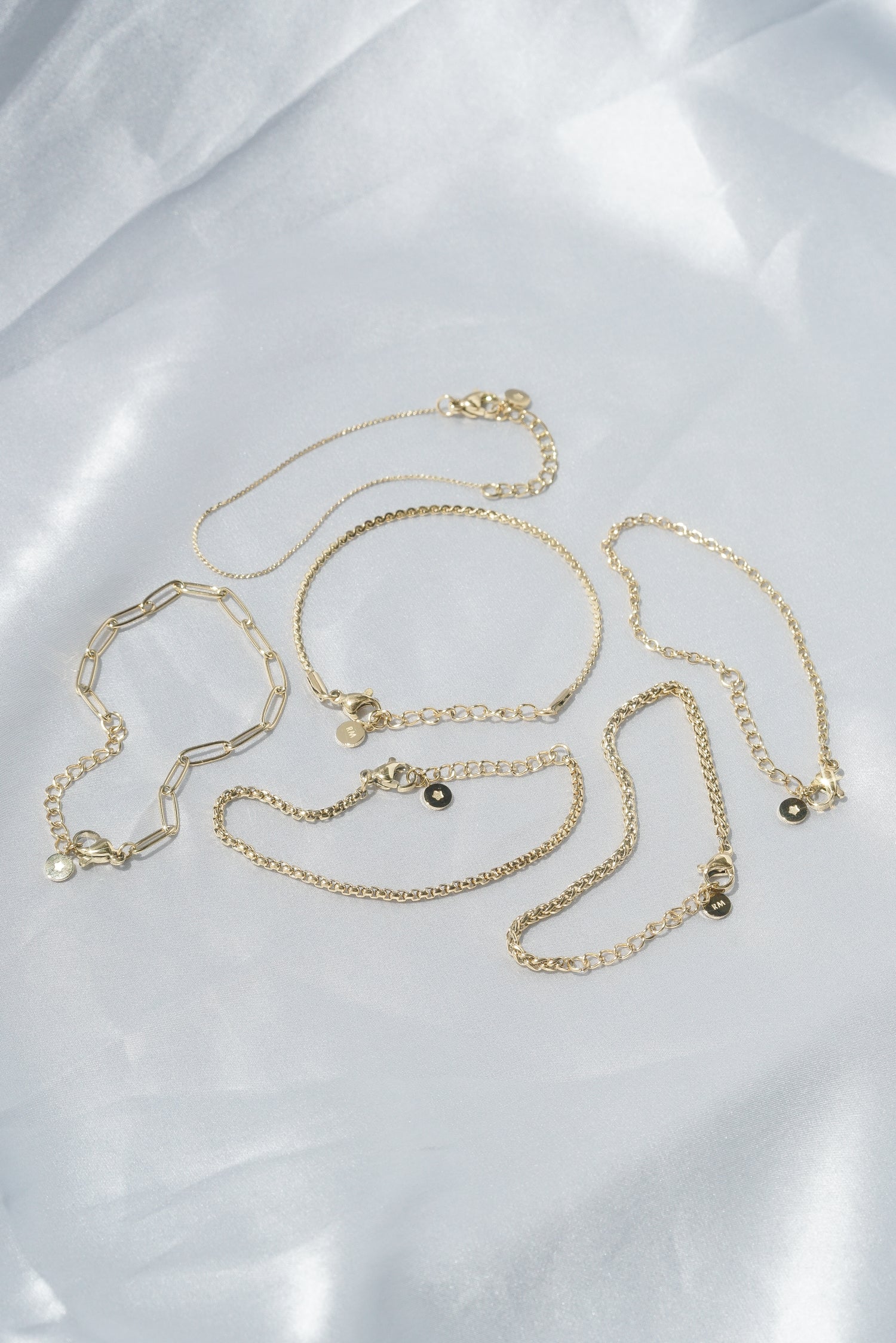Basketweave Chain Anklet - Image 3