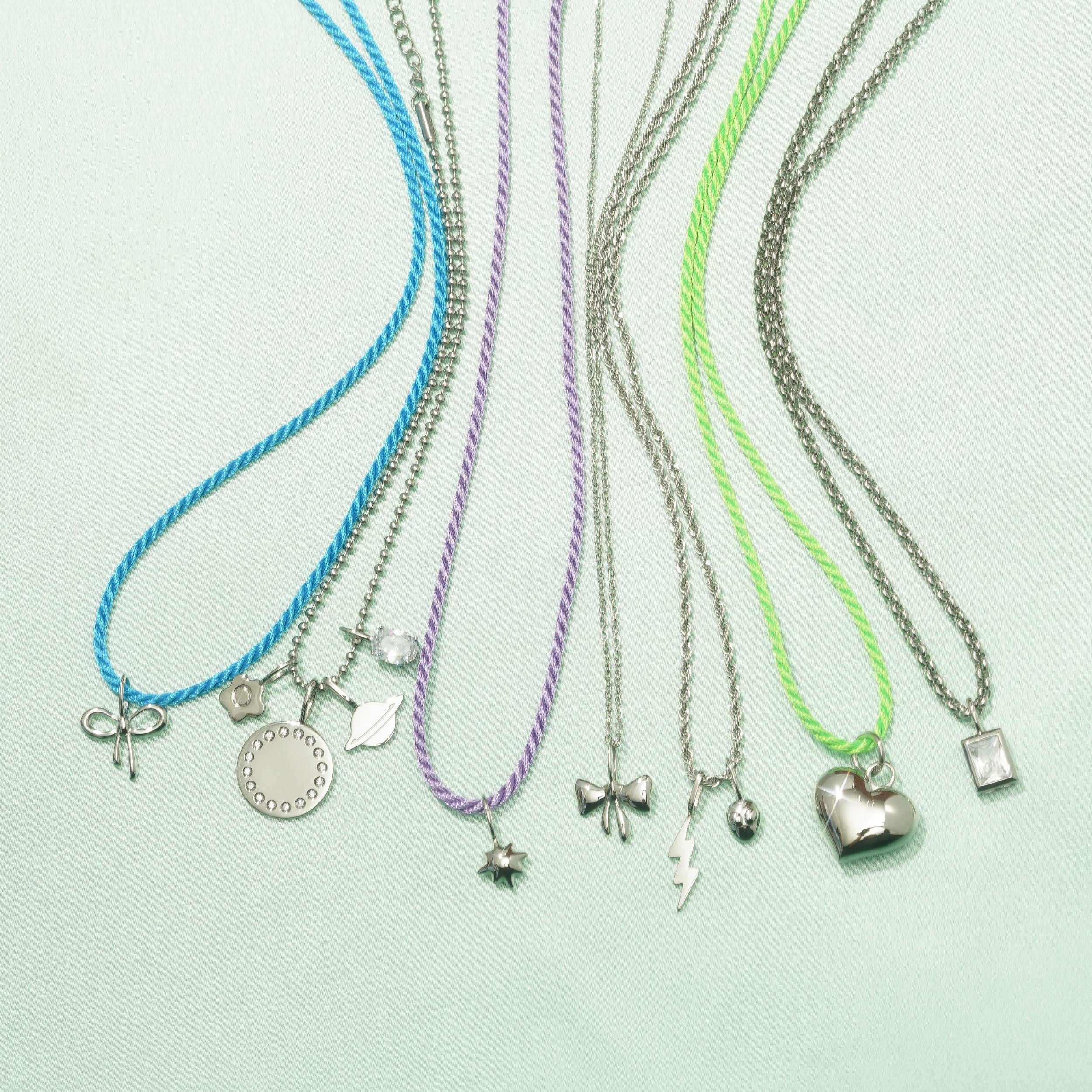 Blue Cord Necklace - Image 4