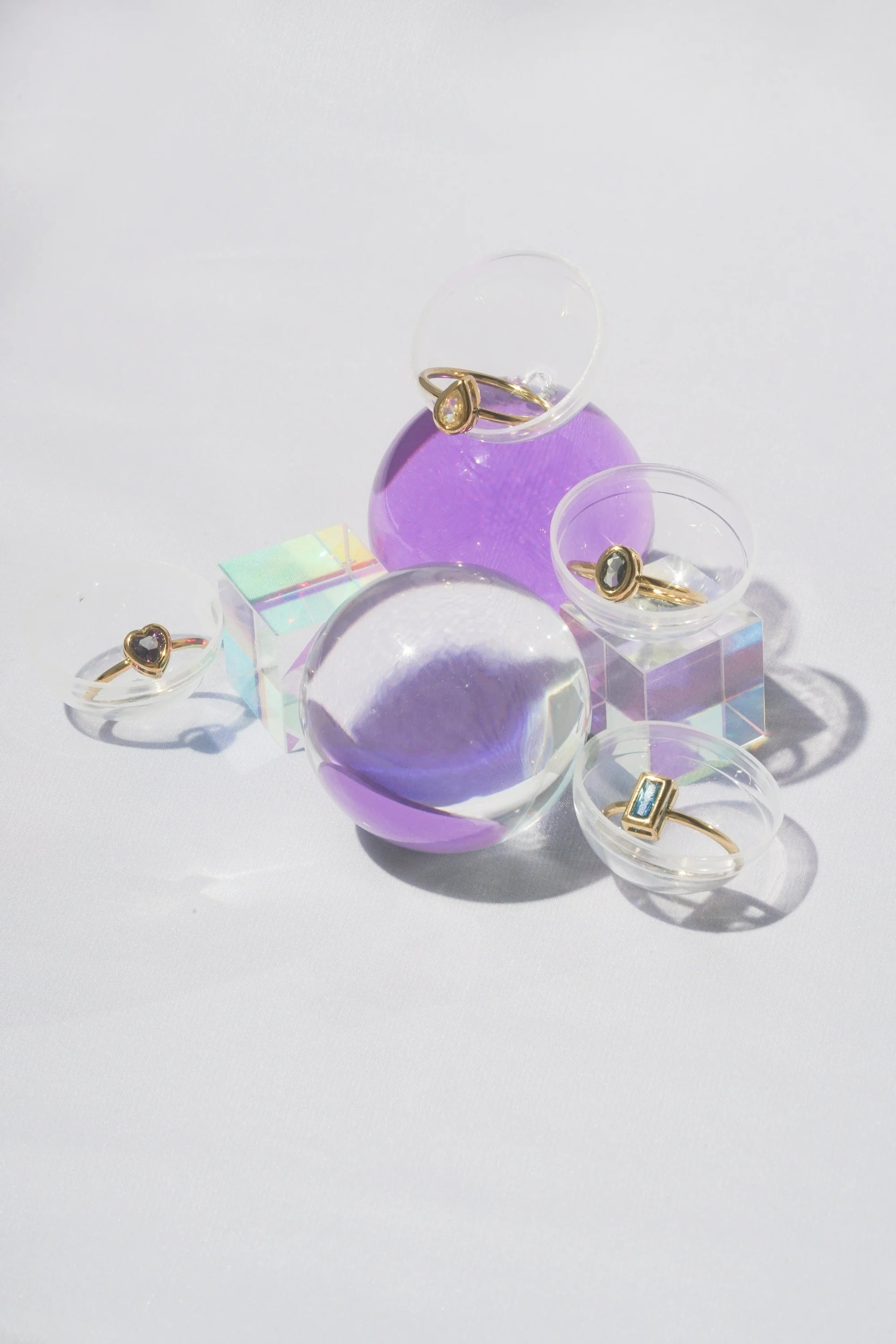 Canary Teardrop Bezel Ring - Image 11