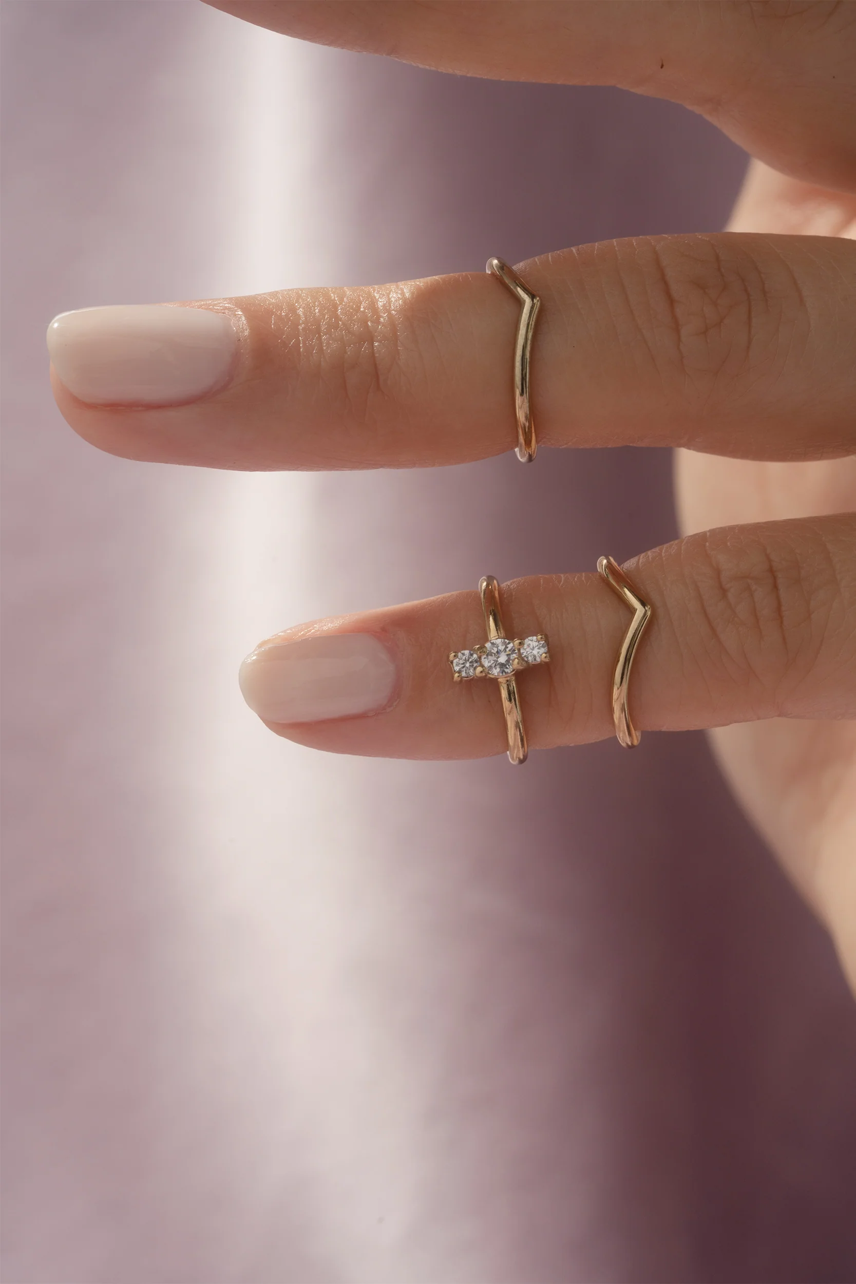Chevron Midi Ring - Image 4