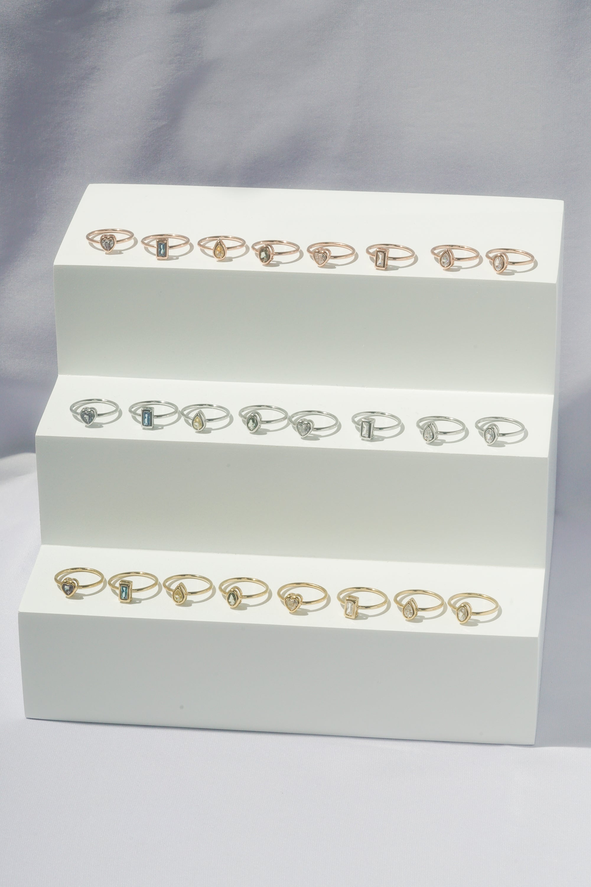 Sapphire Rectangle Bezel Ring - Image 13