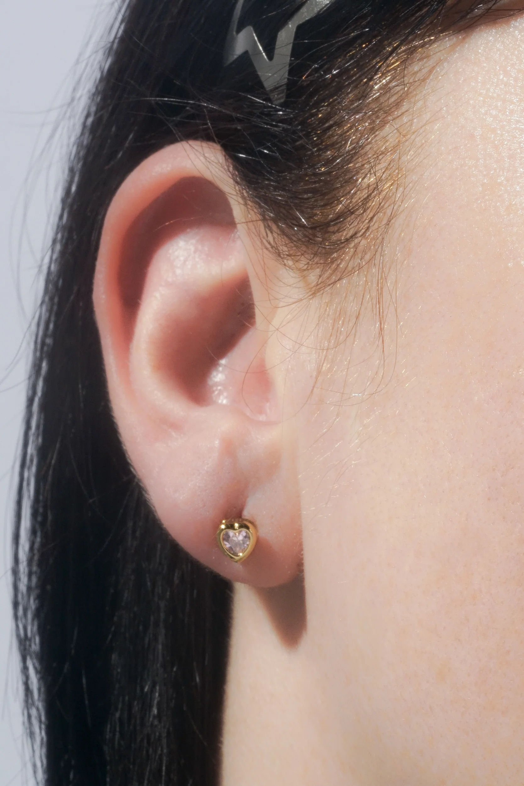 Heart Bezel Studs (Pair) - Image 6