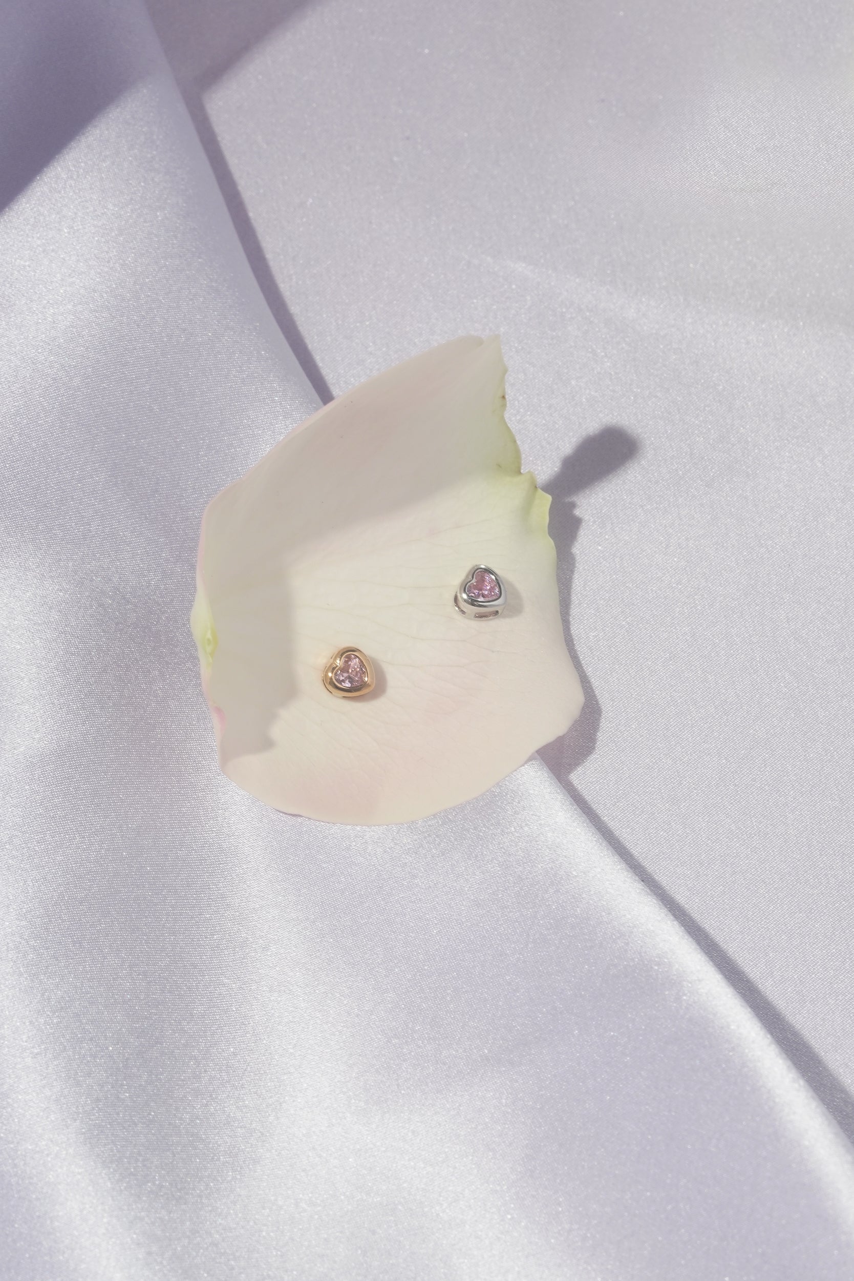 Heart Bezel Studs (Pair) - Image 7