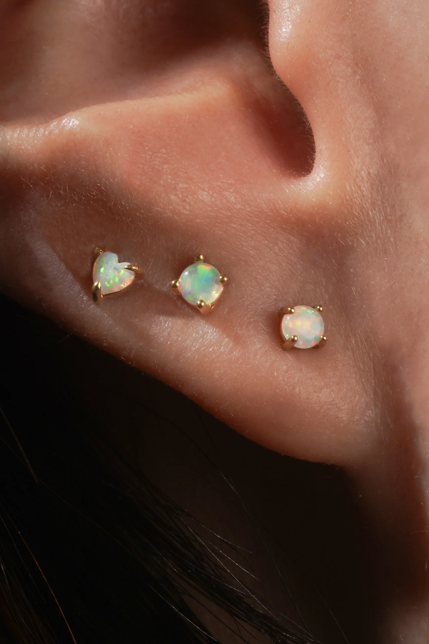 Heart Opal Stud (Single) - Image 9
