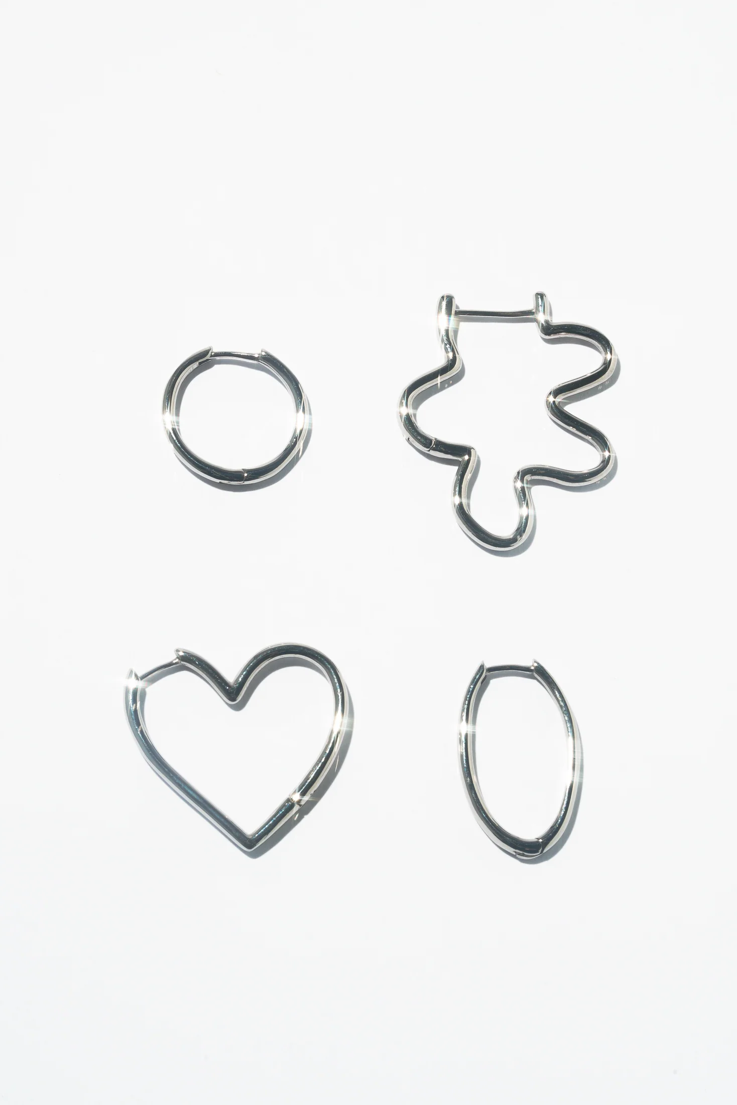 Infinity Squiggle Hoops (Pair) - Image 13