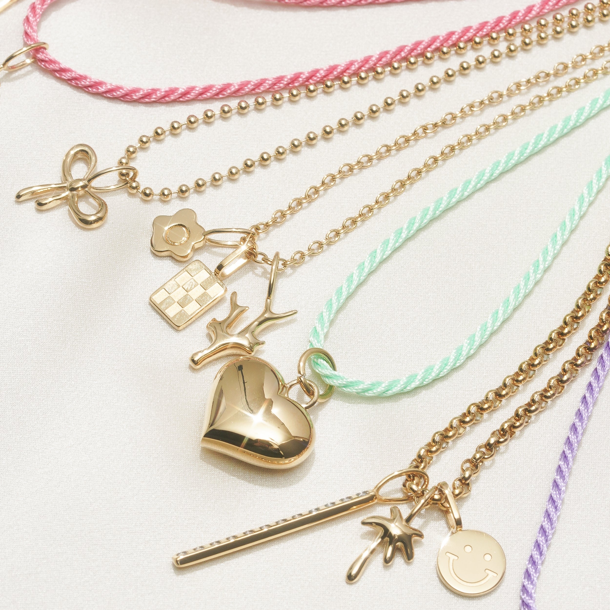 Lilac Cord Necklace - Image 4