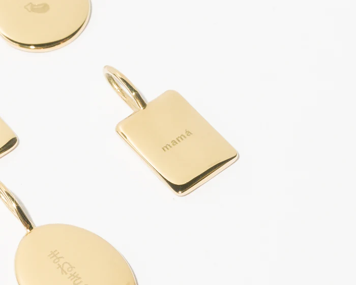 Liquid Rectangle Dot Pendant - Image 8