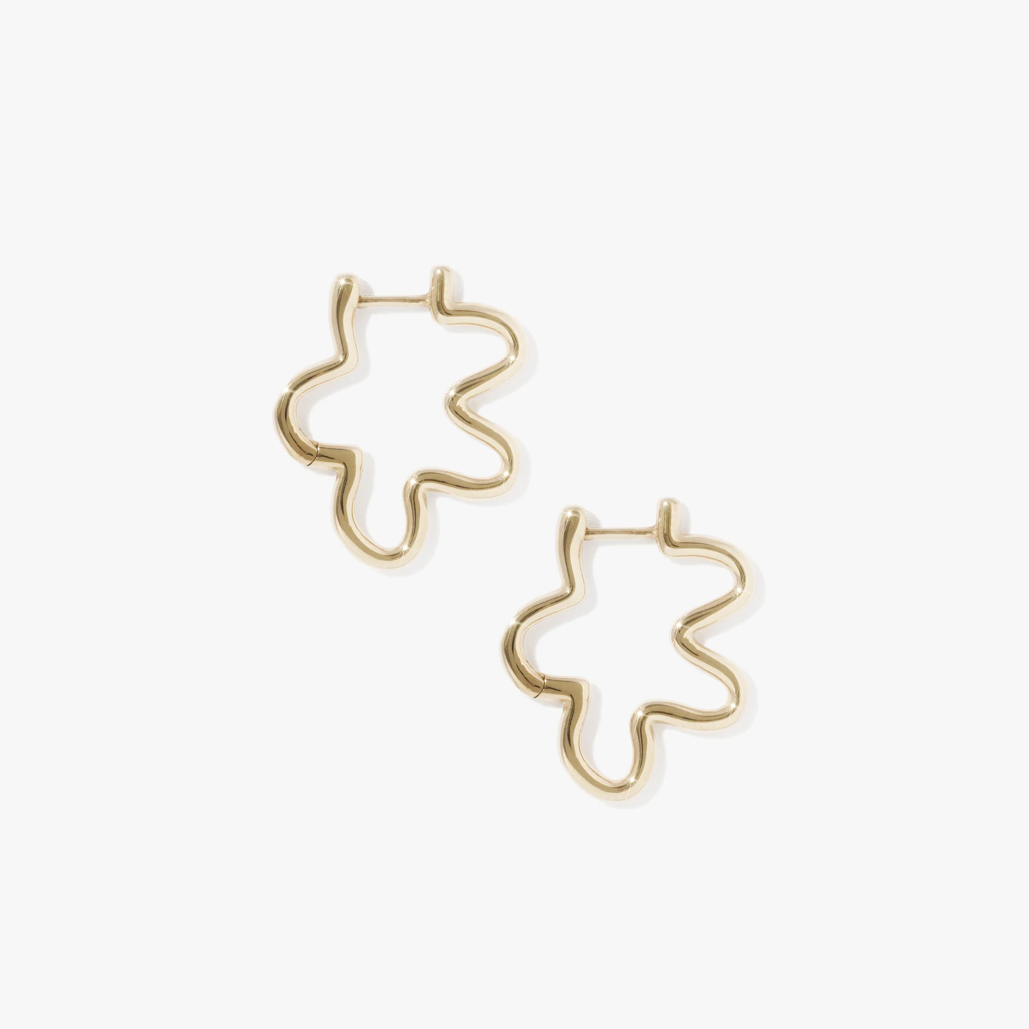 Mini Squiggle Hoops (Pair)