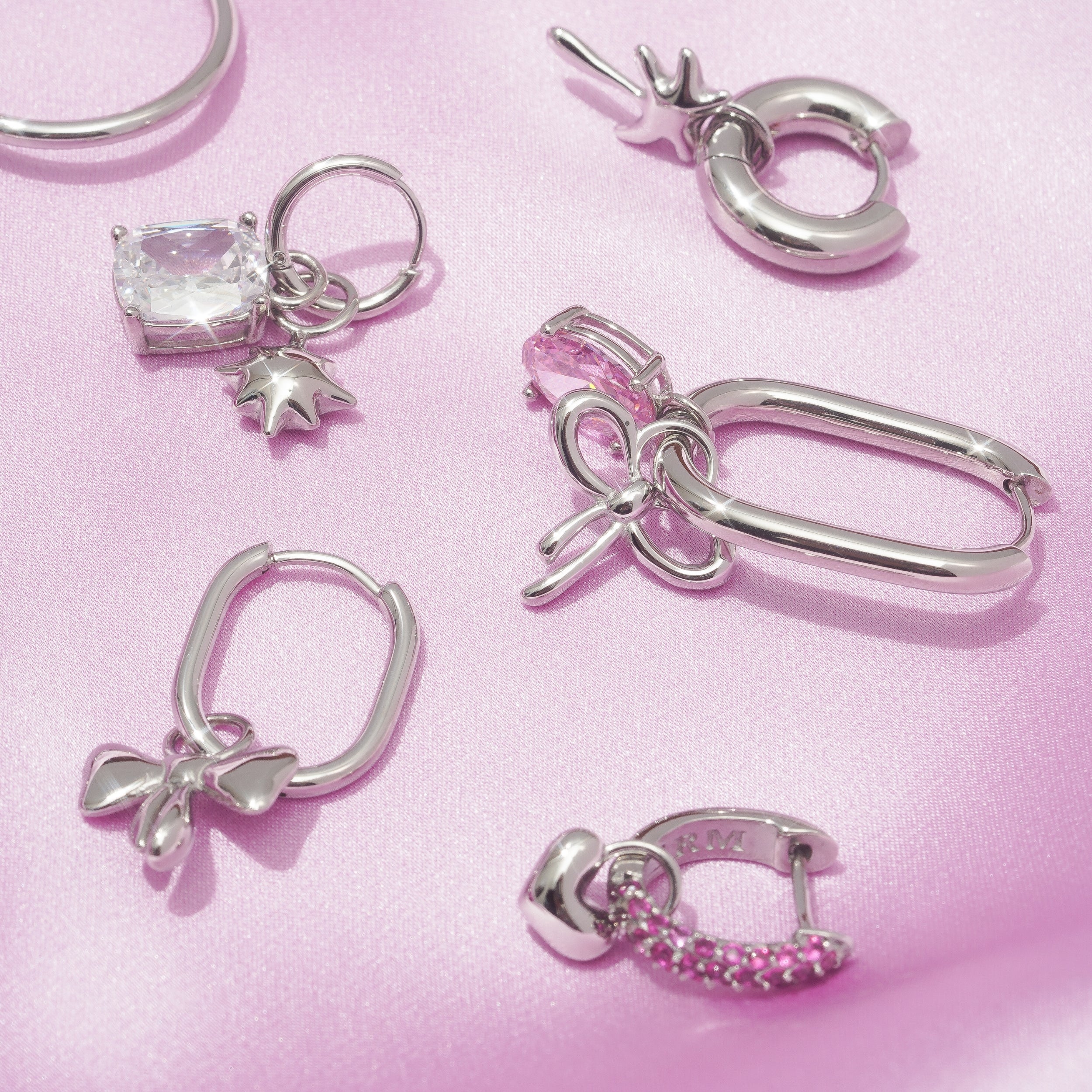 Pillow Heart Earring Charm - (Single) - Image 3