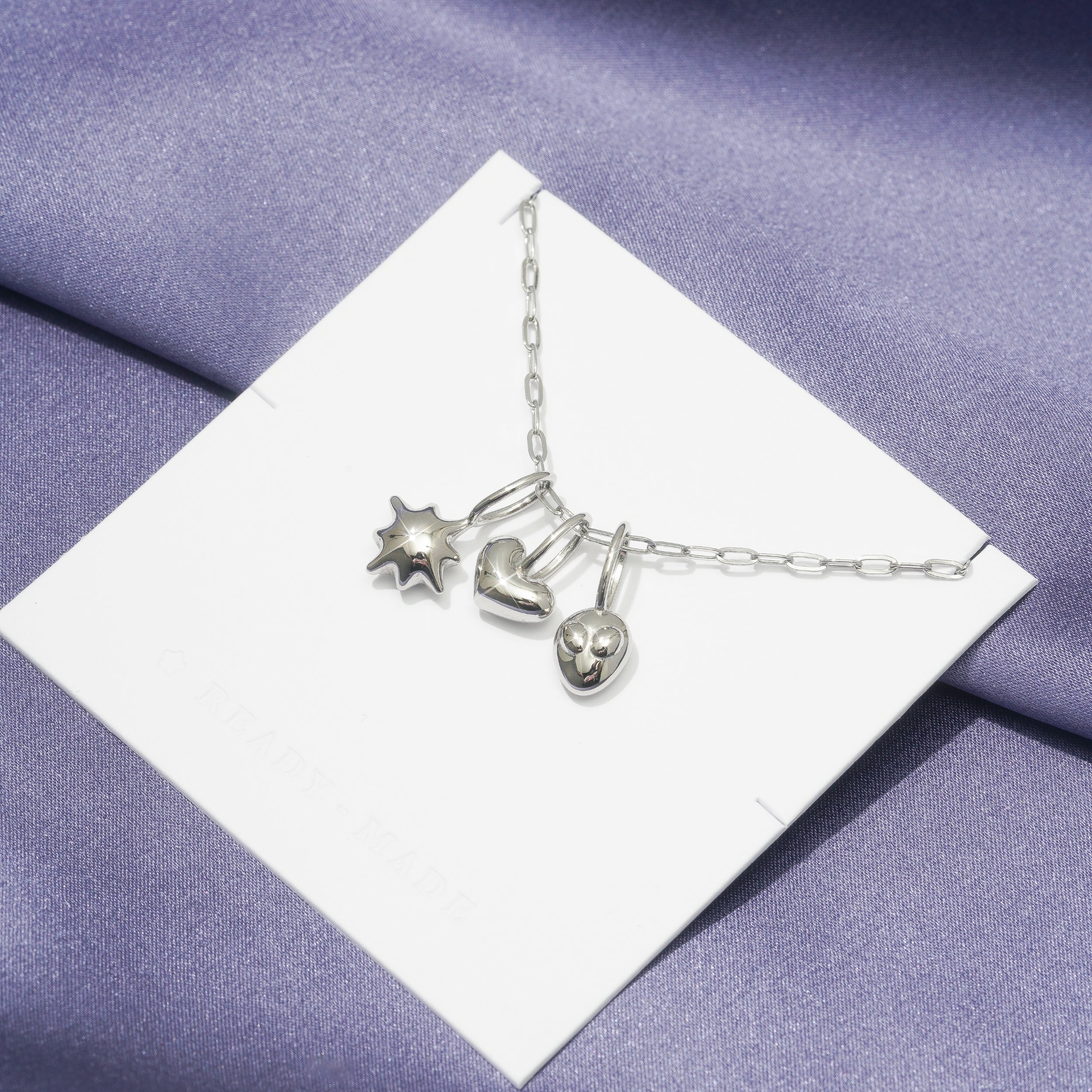 Pillow Heart Puffy Pendant - (Single) - Image 7