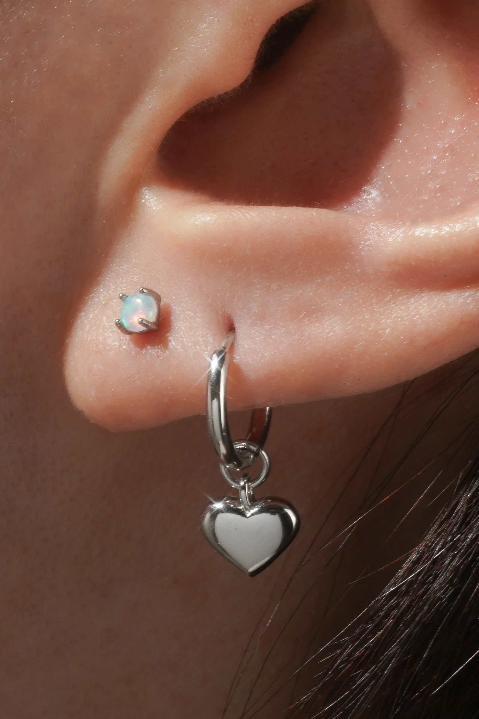 Round Opal Stud (Single) - Image 3