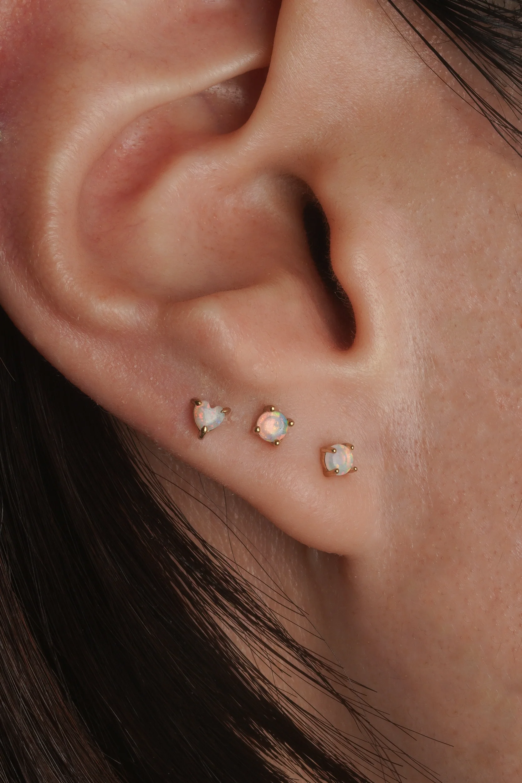 Round Opal Studs (Pair) - Image 7