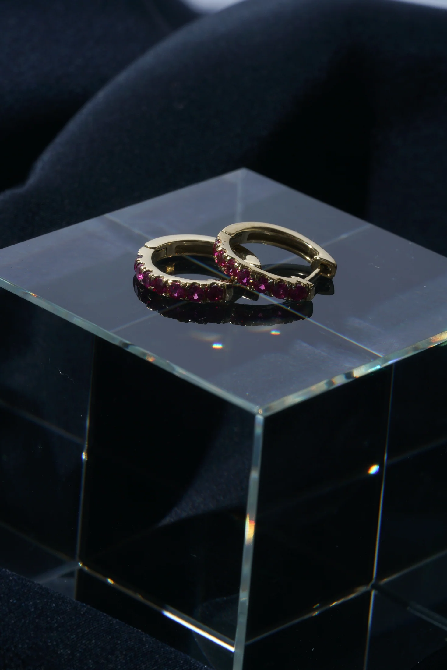 Ruby Satellite Huggie (Single) - Image 5