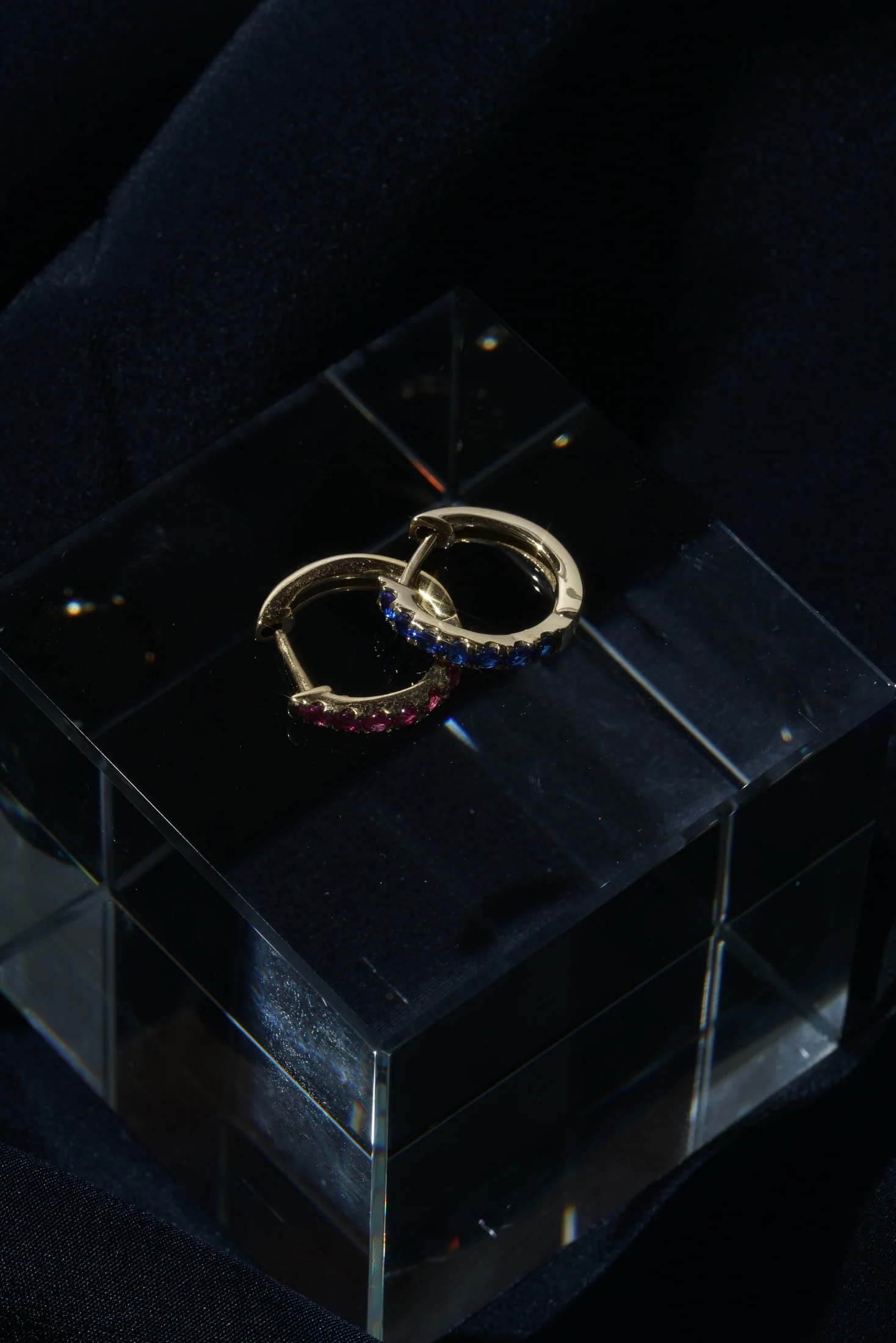 Sapphire Satellite Huggie (Single) - Image 6