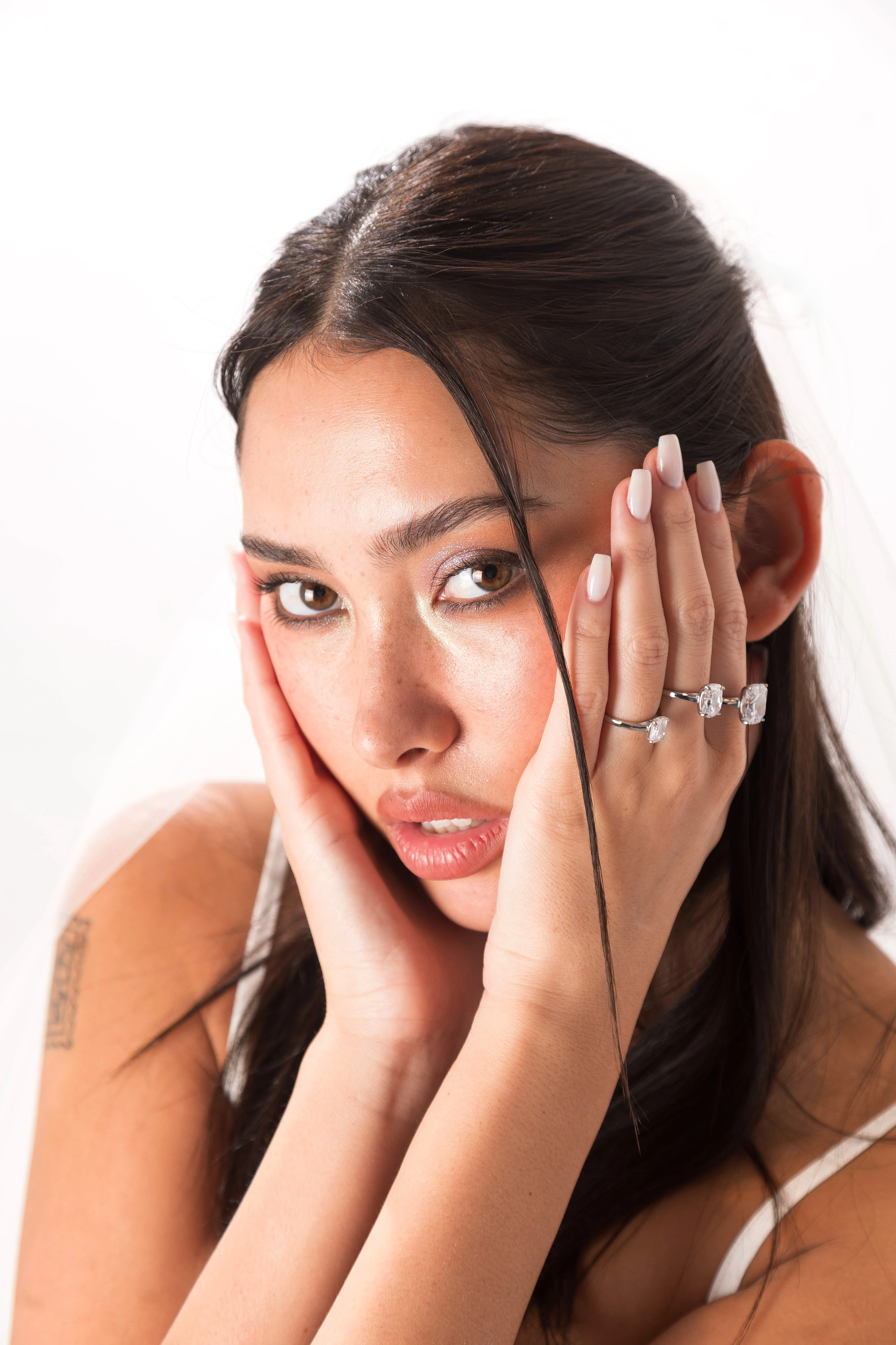 Small Cushion Cut Promise Ring - Image 9