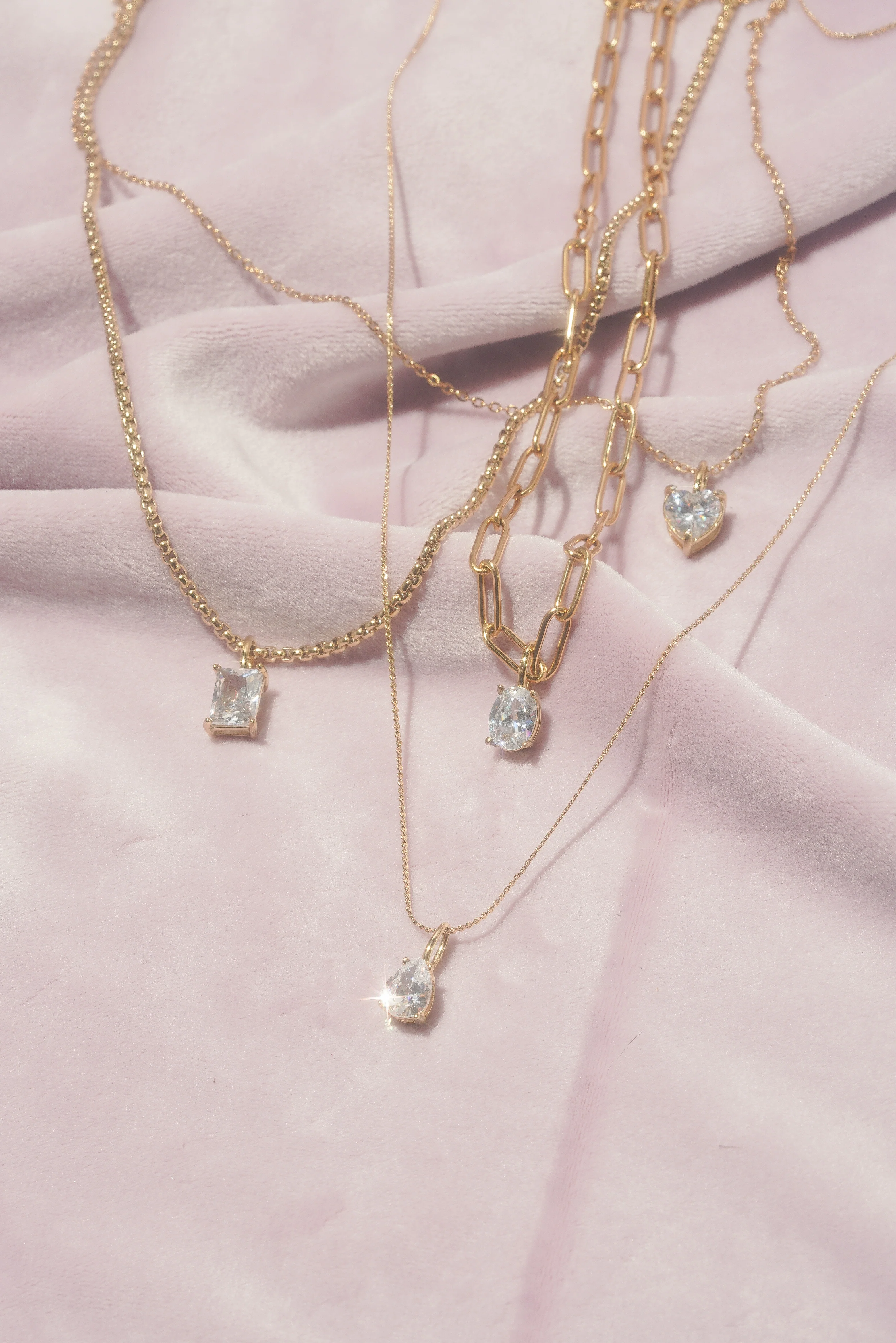 Teardrop Pronged Pendant - (Single) - Image 3