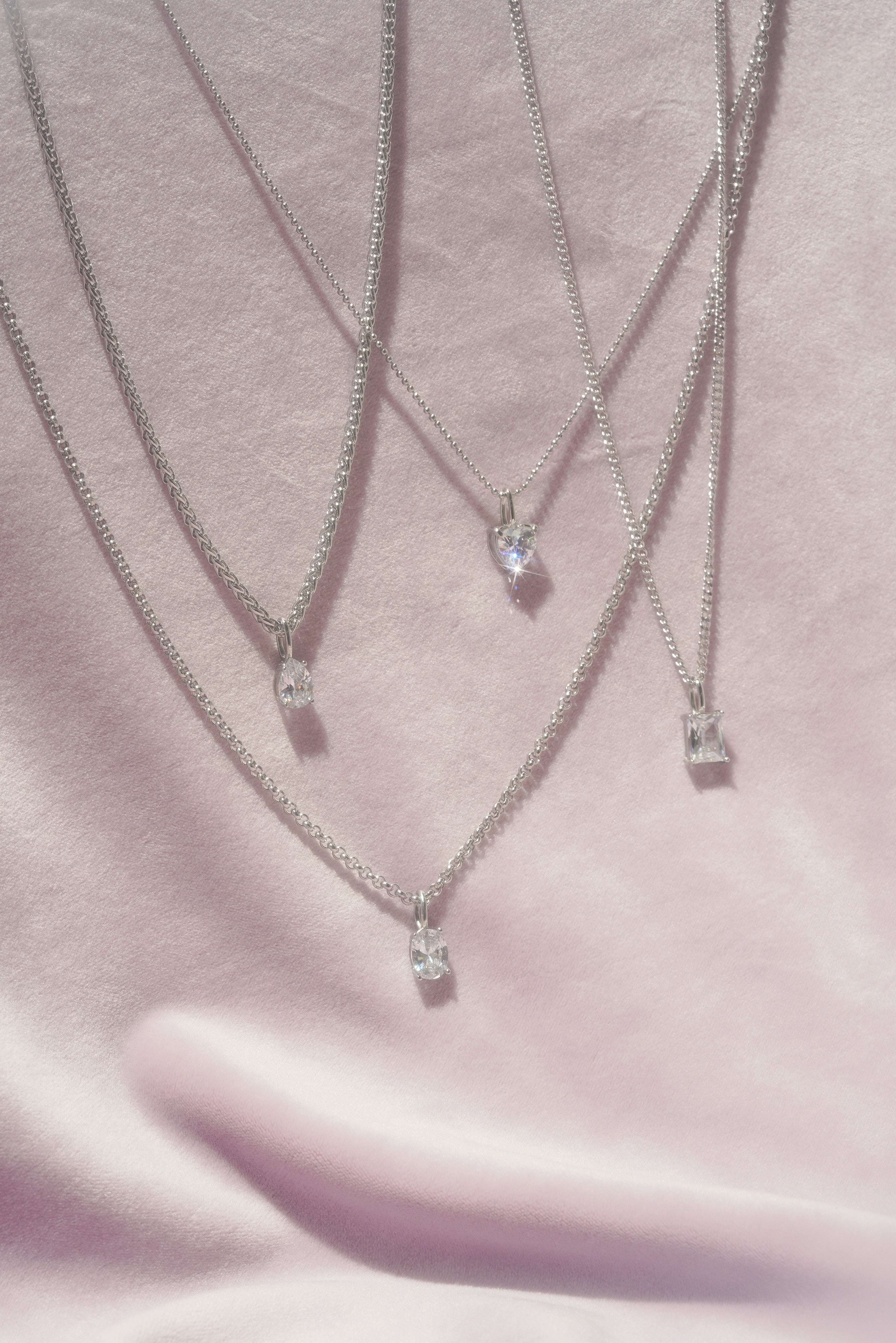 Teardrop Pronged Pendant - (Single) - Image 6