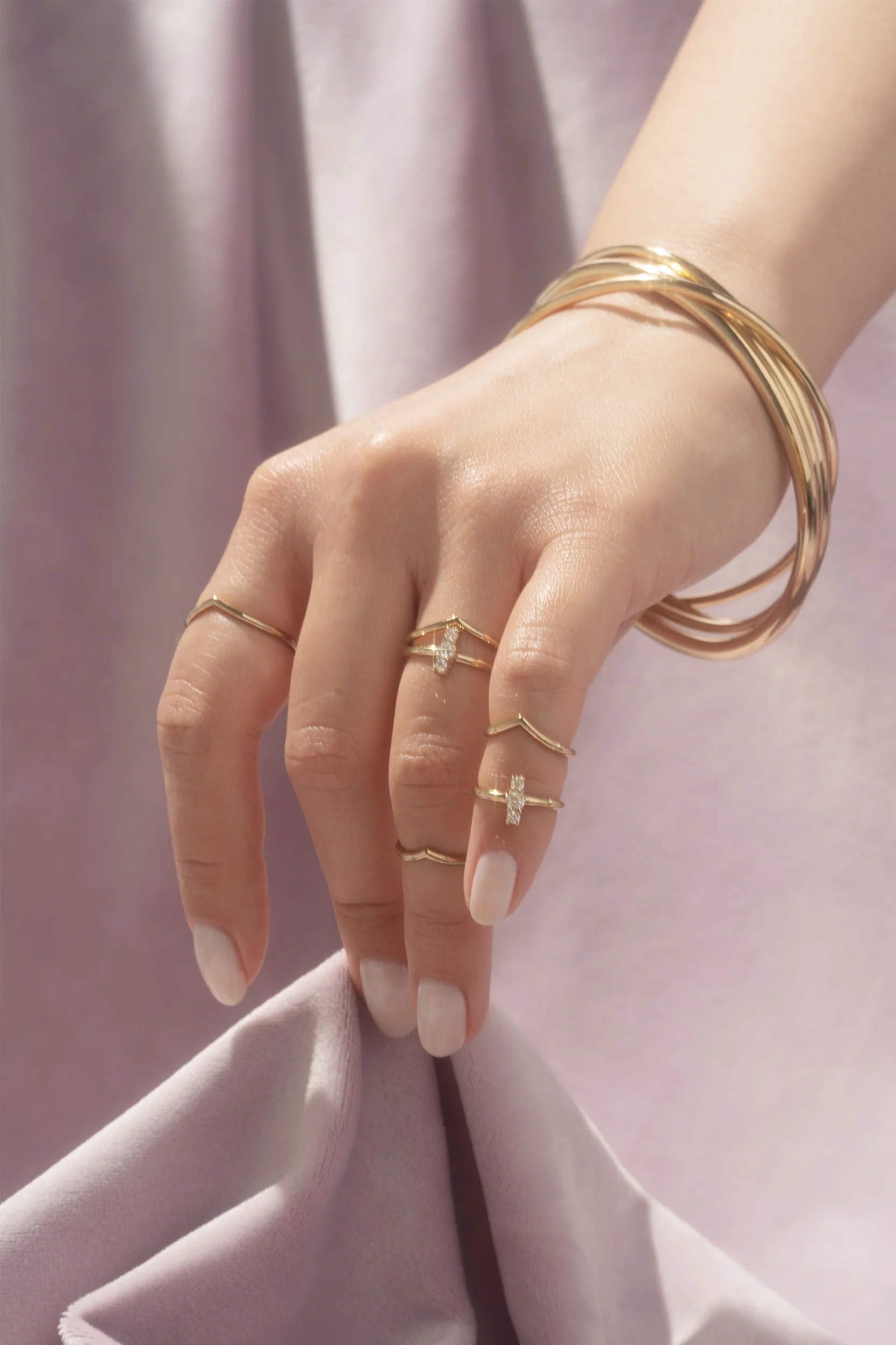 Trio Midi Ring - Hypoallergenic Steel - Image 17
